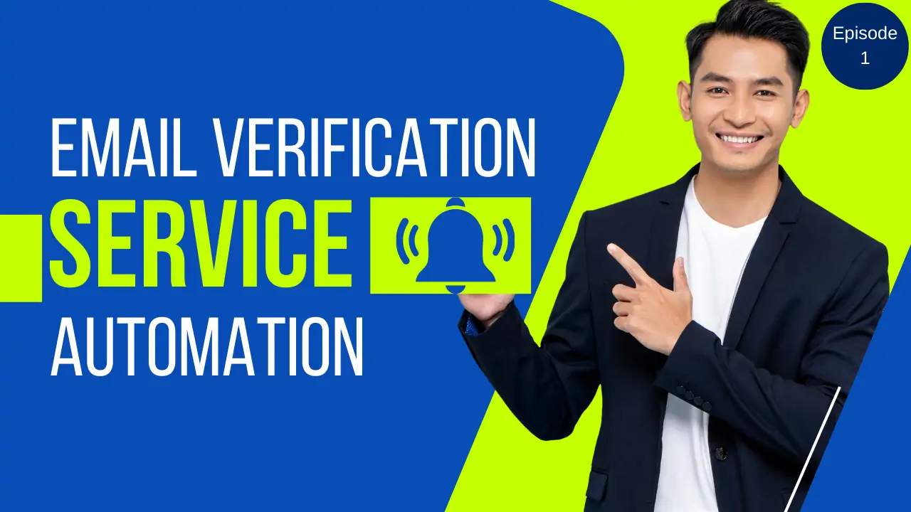 A smiling person illustrating email verification service automation.