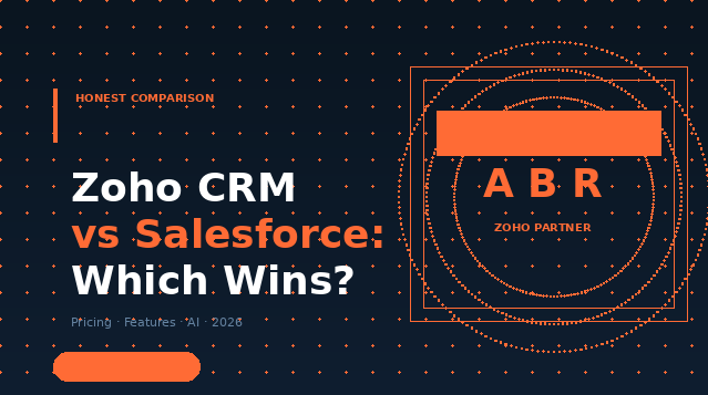 Zoho CRM vs Salesforce — honest comparison for SMBs covering pricing, features and support